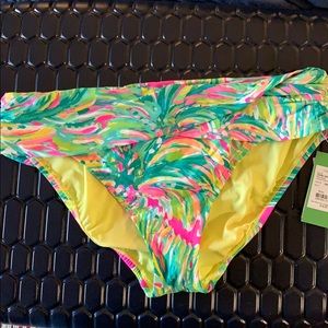 Lilly Pulitzer lagoon sarong bikini bottom size 10